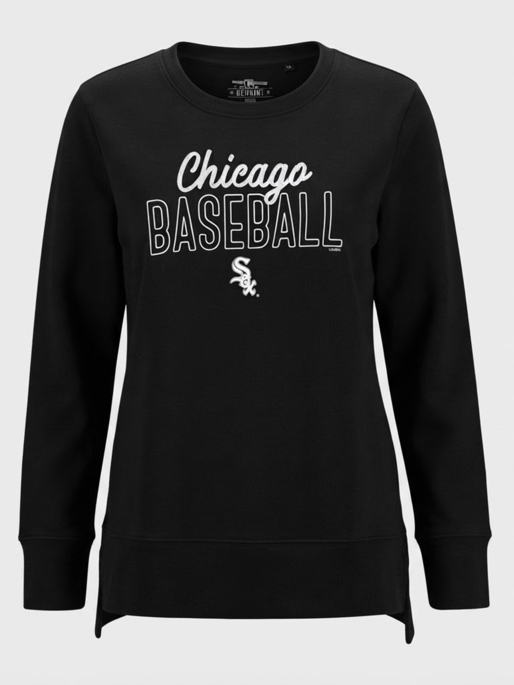 Women’s Chicago White Sox Baseball Crewneck Sweatshirt Black Size M